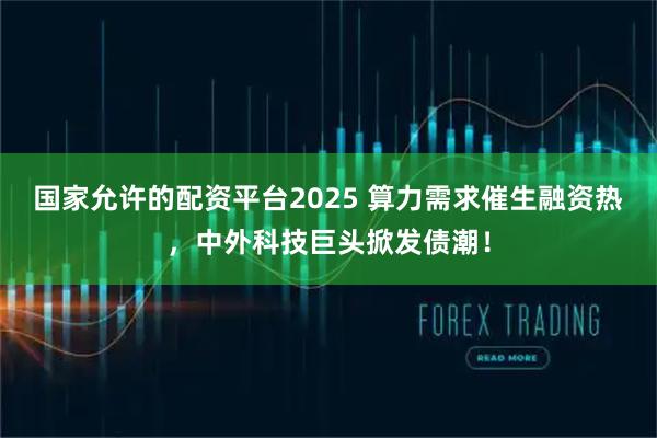 国家允许的配资平台2025 算力需求催生融资热，中外科技巨头掀发债潮！